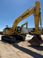 Used Komatsu Excavator,Used Excavator,Used Excavator in yard,Front of used Komatsu Excavator